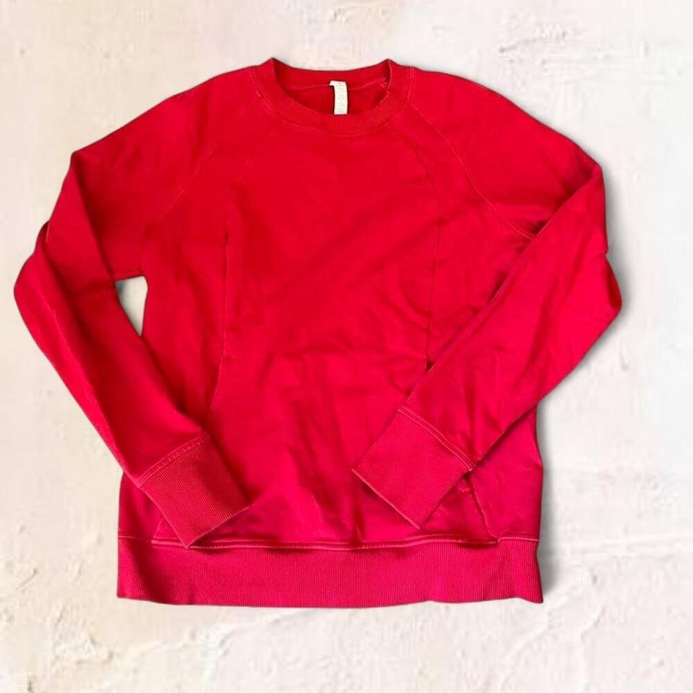 Red lululemon crewneck sweatshirt lululemon